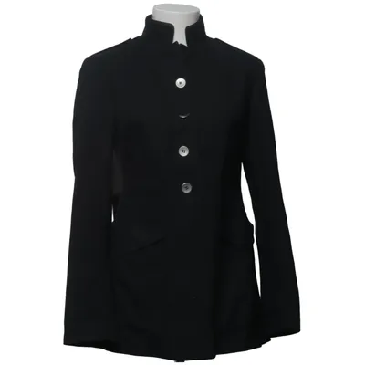 Coat (Black) from Acne Jeans Elastane, Polyester, Viscose, Wool