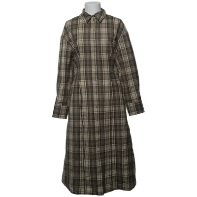 Skjortekjole (Grå, Beige) fra COS Elastan, Uld
