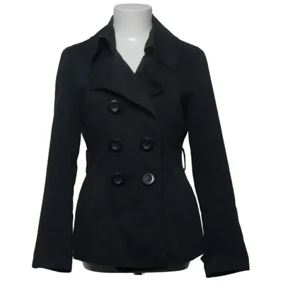 Pea coat (Black) from VILA Clothes Cotton