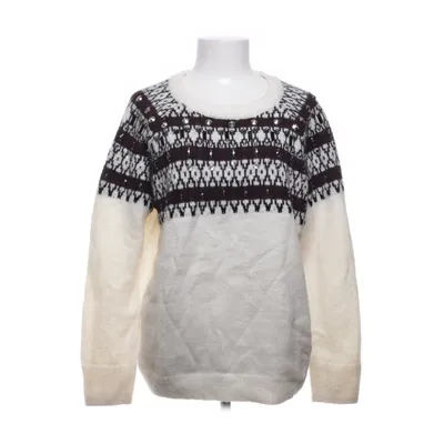 Pull-over (Blanc, Marron) de Ovanti Acrylique, Laine d'alpaga, Polyamide