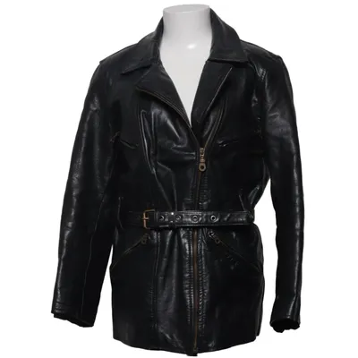 Leather jacket (Black) from Belmondo