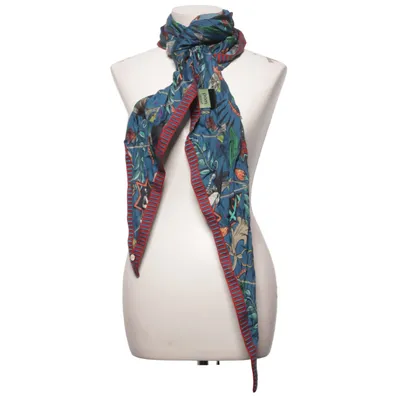 Sjaaltje (Blauw, Meerkleurig) van Pom Amsterdam Cupro, Viscose