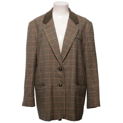 Blazer (Beige, Groen, Meerkleurig) van Avoca Collection Acetaat, Wol