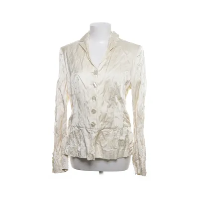 Blazer (Beige) van Claudia Sträter Katoen, Metallvezel, Polyamide