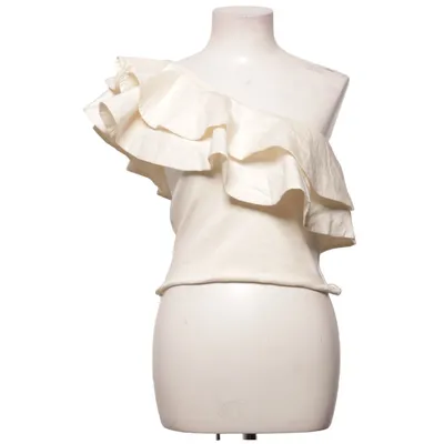 Haut (Blanc) de Zara Coton, Élasthane