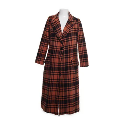 Coat (Orange, Black) from Samdan Polyester, Wool