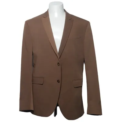 Blazer (Brown) from Zara Man Elastane, Polyester