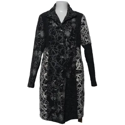Manteau (Noir, Blanc) de Estelle Polyester, Laine