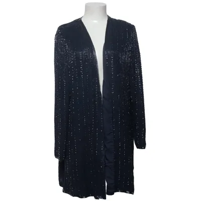 Cardigan (Bleu) de Frank Usher Polyester, Soie