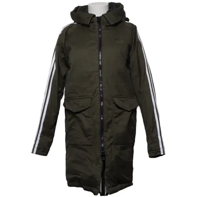 Parkas (Grön, Vit) från Adidas Bomull, Dun, Fjädrar, Polyester