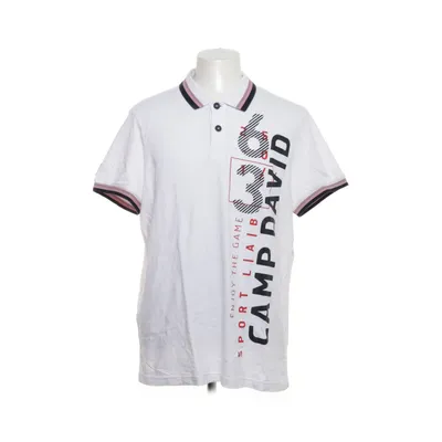 Pikétröja (Vit, Flerfärgad) från Camp David Bomull