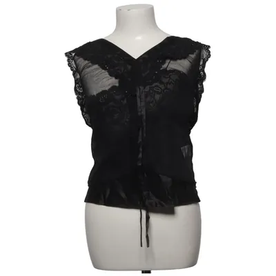 Top (Schwarz) von Massimo Dutti Woman Seide