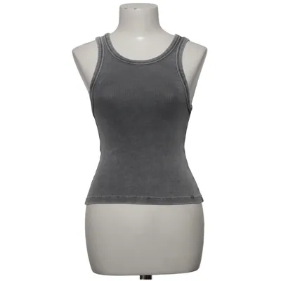 Tank­top (Grau) von Rain Essentials Elasthan, Bio-Baumwolle