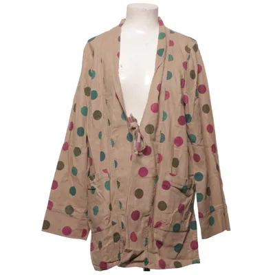 Cardigan (Beige, Flerfarvet) fra Uno Danmark Bomuld, Linned