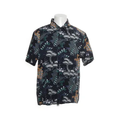 Kortärmad skjorta (Svart, Flerfärgad) från H&M Man Lyocell