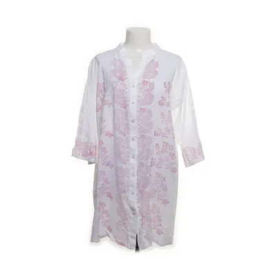 Shirt dress (White, Pink) from Sumitra Cotton