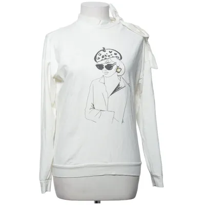 Lange mouwen shirt (Wit) van Carry Katoen, Elastaan