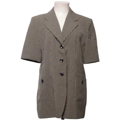 Blazer (Beige, Black) from Brandtex Polyester, Viscose