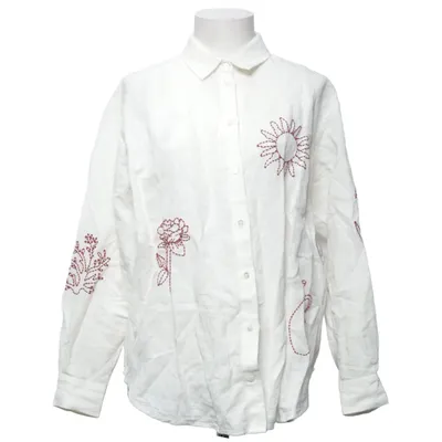 Shirt (White) from Sézane Cotton, Linen, Polyester