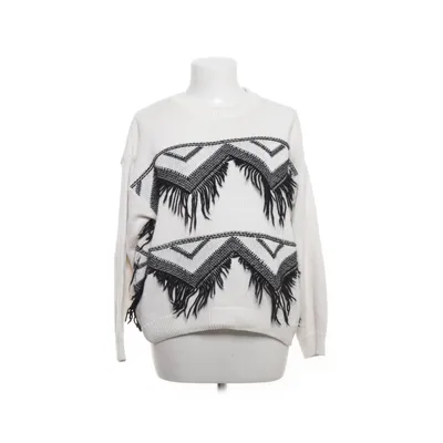 Tröja (Beige, Svart) från Mango Casual Akryl, Viskos, Återvunnen bomull, Återvunnen polyester