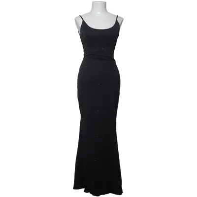 Maxi dress (vintage · maxi dress · black dress · rhinestones · minimalist · sleek · 90s · Y2K · elegant · timeless · evening · formal · party · glam · night out · occasion · fitted · clean girl · model off duty · chic · pop princess · classic) from Branting Polyamide
