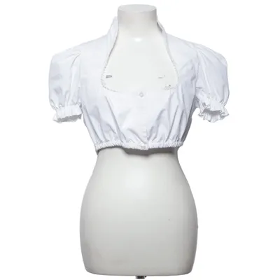 Dirndlblus (Vit) från Hess Bomull, Polyester