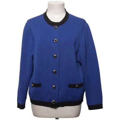 Cardigan (Bleu, Noir) de Lucia Acrylique, Laine