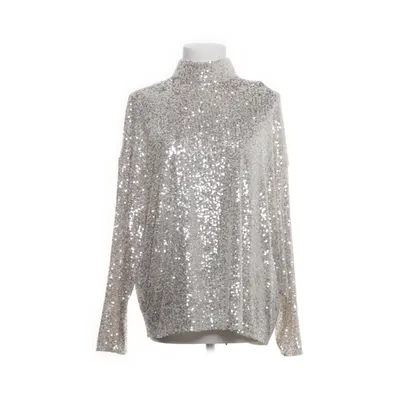 Blouse (Zilver, Beige) van H&M Elastaan, Polyester