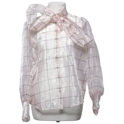 Blouse lavallière (Beige) de Lumina Polyester