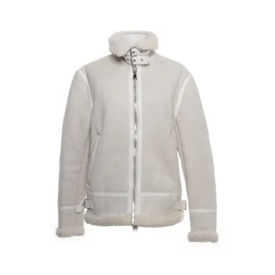 Shearling jas (Wit) van FRILIVIN Elastaan, Polyester