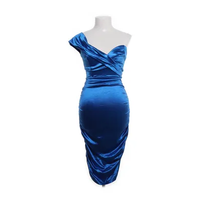 Dress (Blue) from Femme Luxe Elastane, Polyester