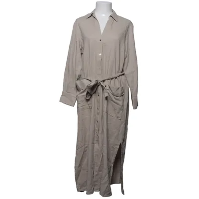 Shirt dress (Beige) from Zara Linen, Viscose