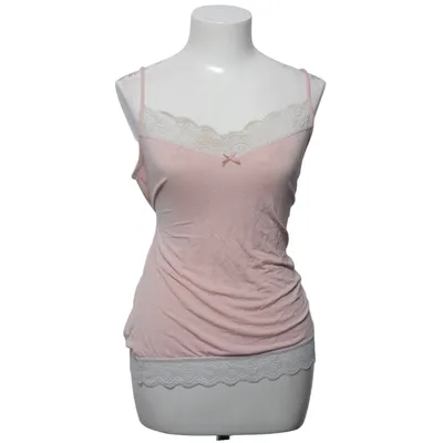 Haut de pyjama (Rose, Blanc) de Esmara Lingerie Élasthane, Lyocell, Modal