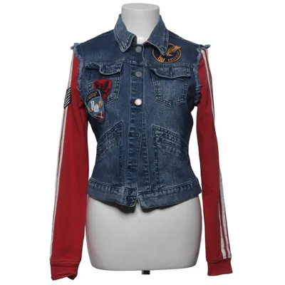 Denim jacket (Blue, Red, White) from Rocawear Cotton, Elastane
