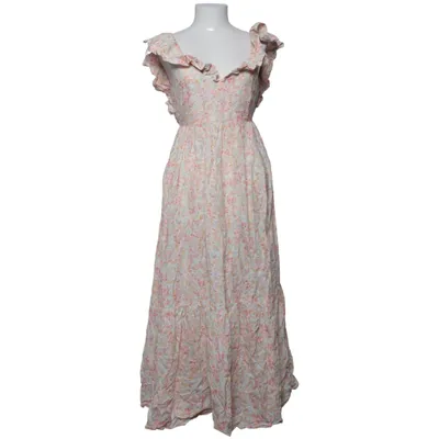 Maxi jurk (Wit, Meerkleurig) van H&M Linnen, Lyocell