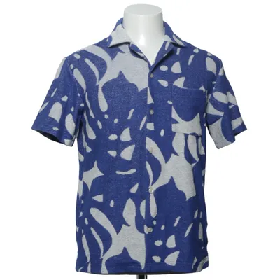 Kortærmet skjorte (Blå) fra H&M Man Bomuld, Polyester