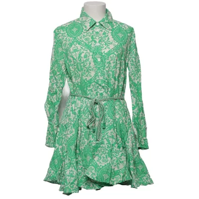 Jurk (Groen, Wit, Meerkleurig) van Zara Katoen