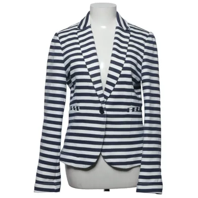Blazer (Bleu, Blanc) de Glo-Story Coton, Polyester, Soie