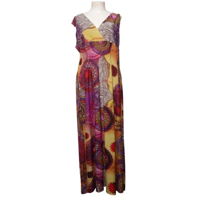 Robe longue (Violet, Jaune, Multicolore) de Dressed-Up Élasthane, Polyester