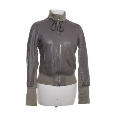 Veste en cuir (Marron) de Patrizia Pepe Coton, Élasthane, Cuir, Viscose