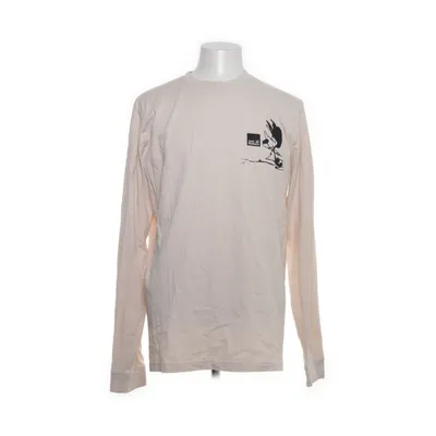 Long sleeve T-shirt (Beige, Black) from Jack Wolfskin Organic cotton