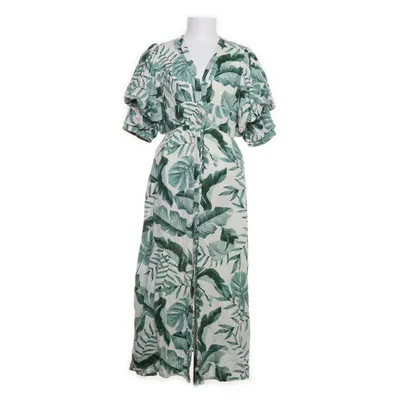 Maxi dress (Green, Multicolored) from Johanna Ortiz x H&M Linen, Viscose, Cotton