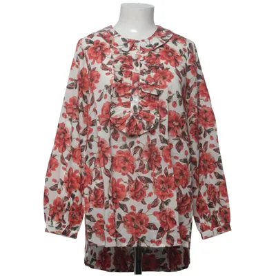 Blouse (White, Red, Multicolored) from Blooming with Love Cotton