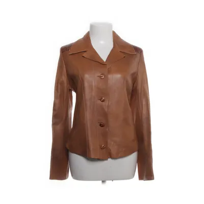 Læderblazer (Brun) fra Lavorazione Artigianale Læder, Viscose