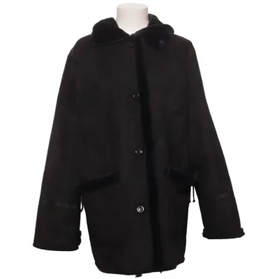 Shearling jas (Zwart) Acryl, Polyester