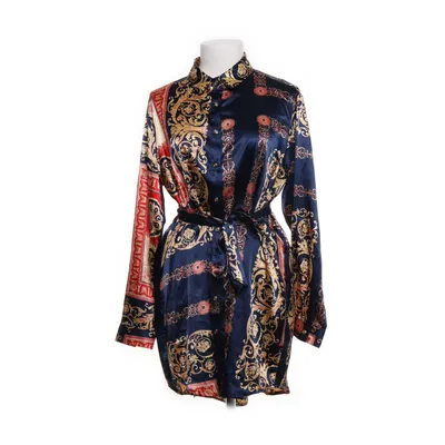 Skjortklänning (Blå, Flerfärgad) från Misspap Polyester