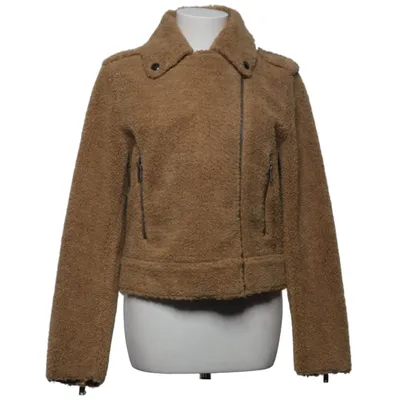 Bikerjacka (Beige) från Zara Woman Outerwear Akryl, Polyester