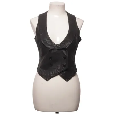Leren vest (Grijs) van Hollies Stockholm Leer