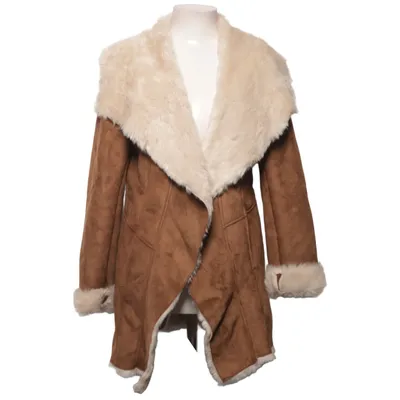 Veste en peau de mouton retournée (Marron, Blanc) de F&F Acrylique, Polyester