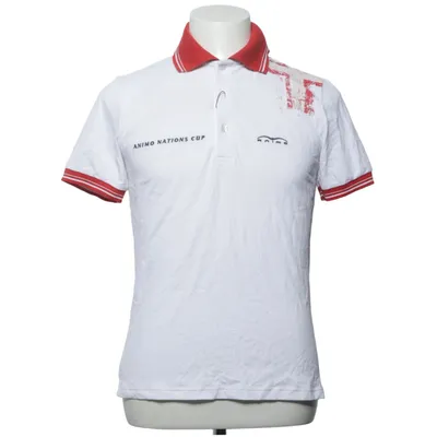 Pikétröja (Vit, Röd) från Animo Elastan, Polyamid